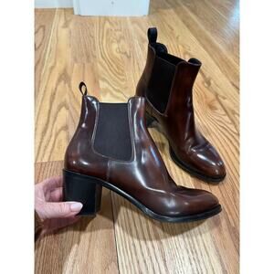 Church’s Shirley 55 Polished Fume Heeled Boot Size 38.5(8.5)